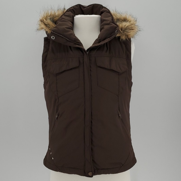 columbia vest with hood